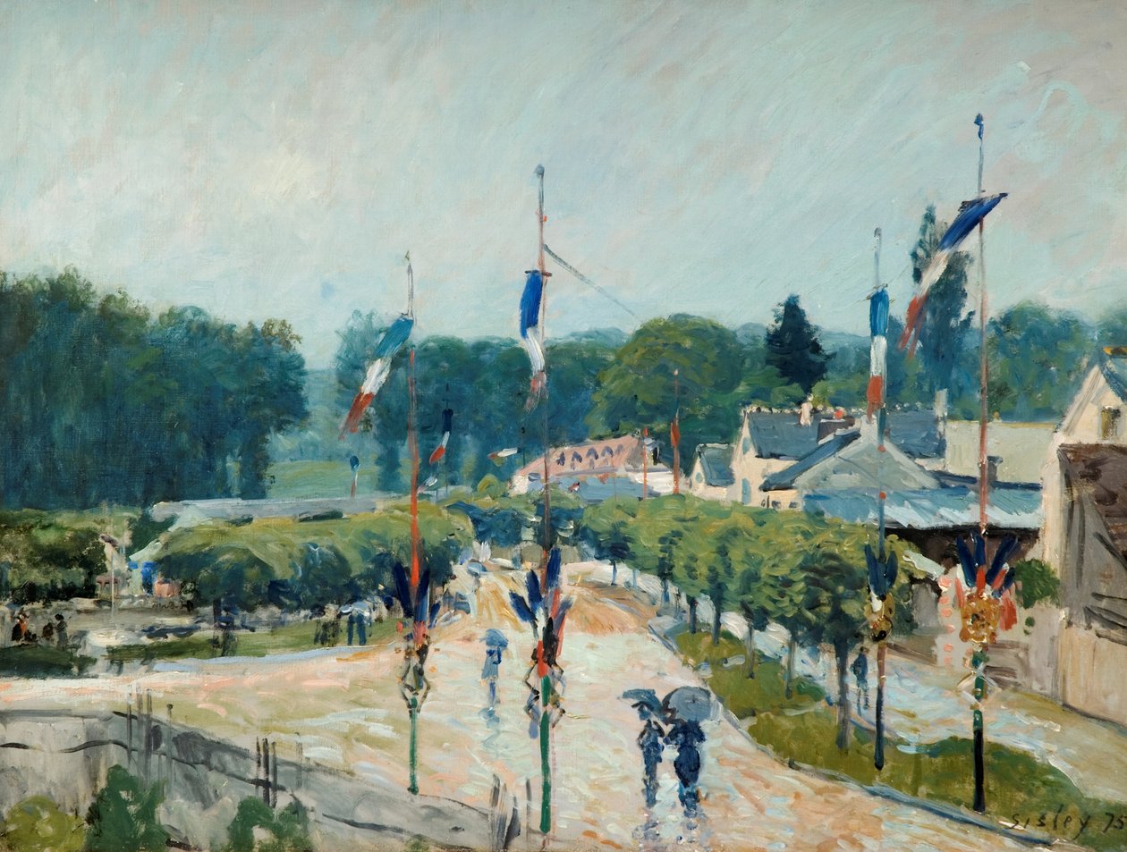 On dört Temmuz, Marly-le-Roi, 1875 by Alfred Sisley