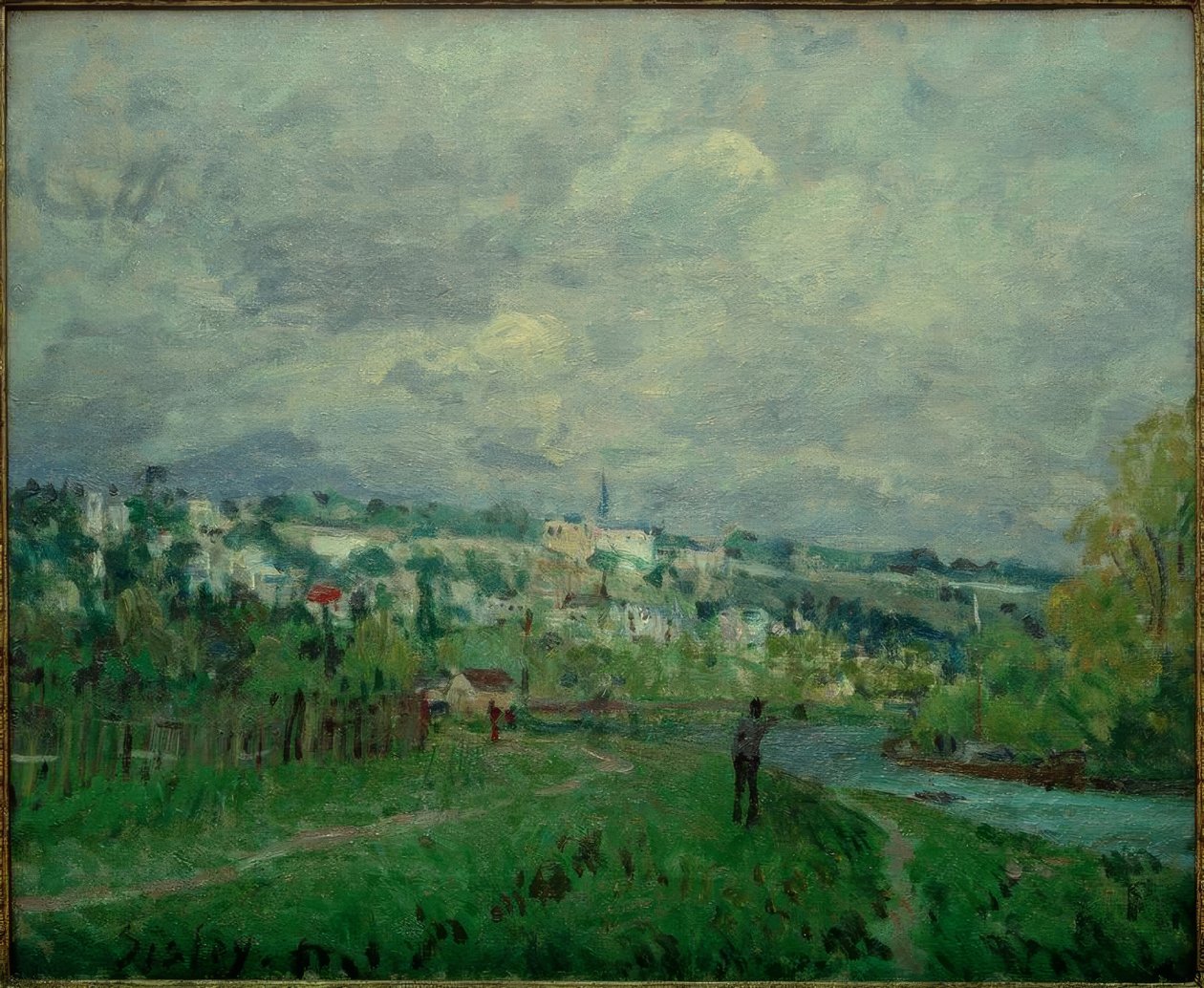 Saint-Cloud çevresindeki Seine by Alfred Sisley