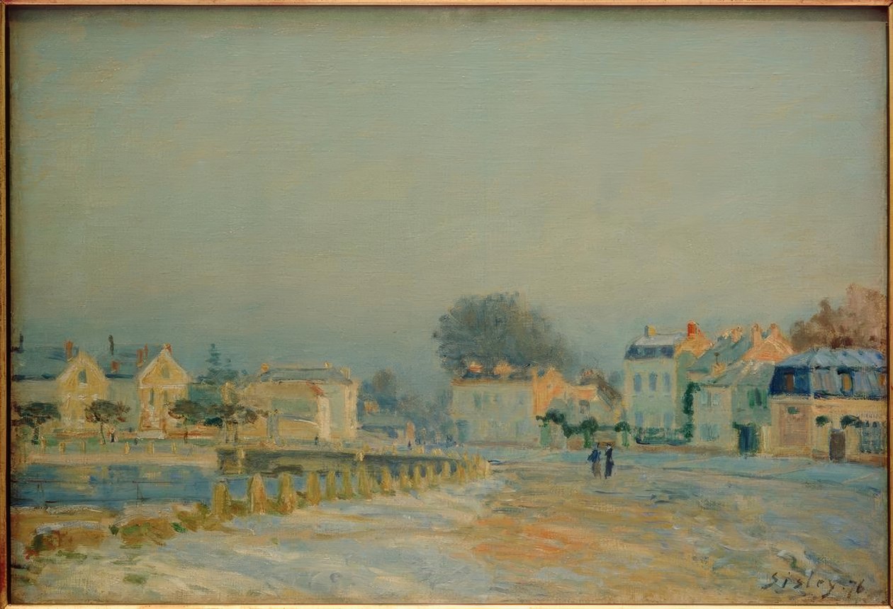 Labreuvoir de Marly - Beyaz Jöle by Alfred Sisley