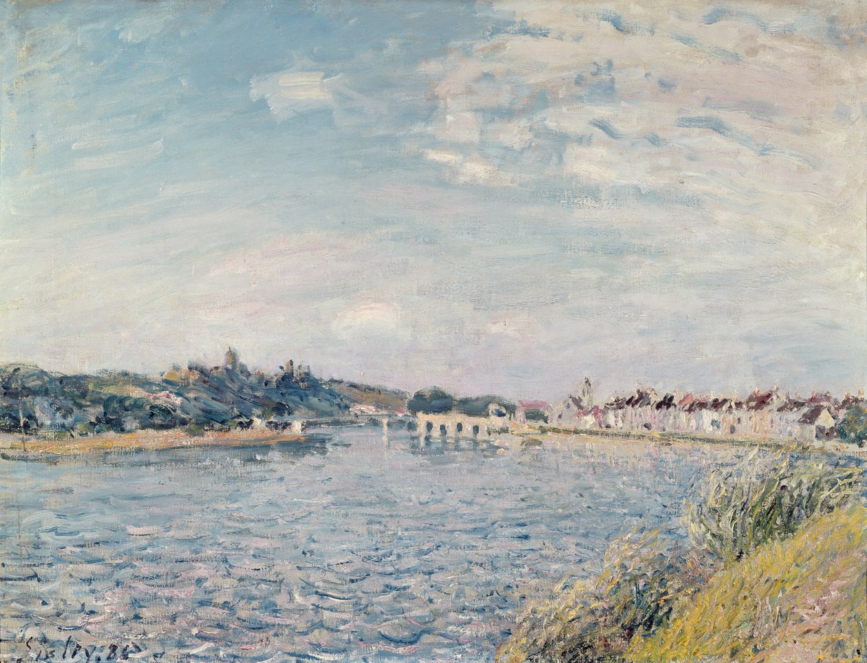 Manzara, 1888 by Alfred Sisley
