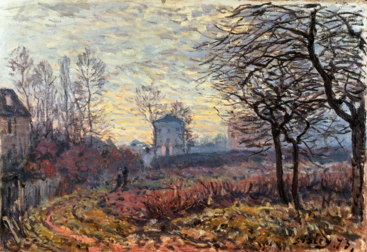 Louveciennes yakınlarındaki manzara, 1873 by Alfred Sisley