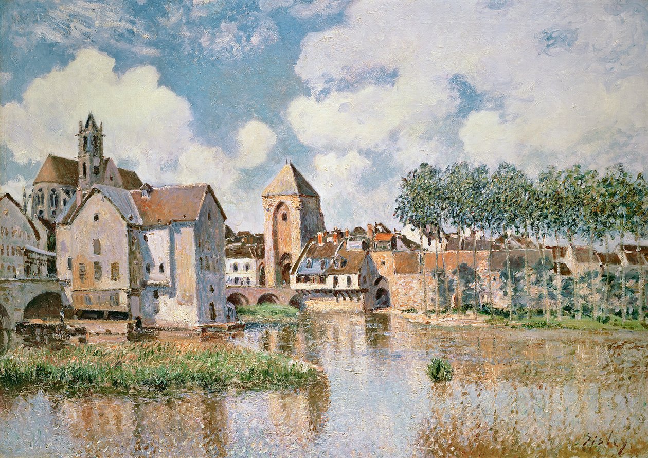 Moret-sur-Loing, Porte de Bourgogne, 1891 by Alfred Sisley