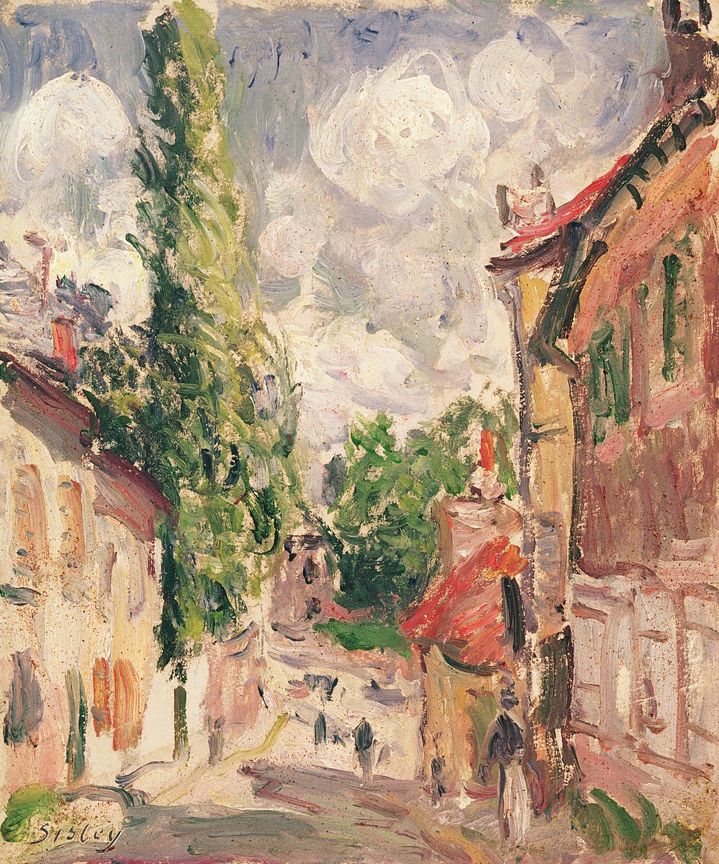 Köyde Yol by Alfred Sisley