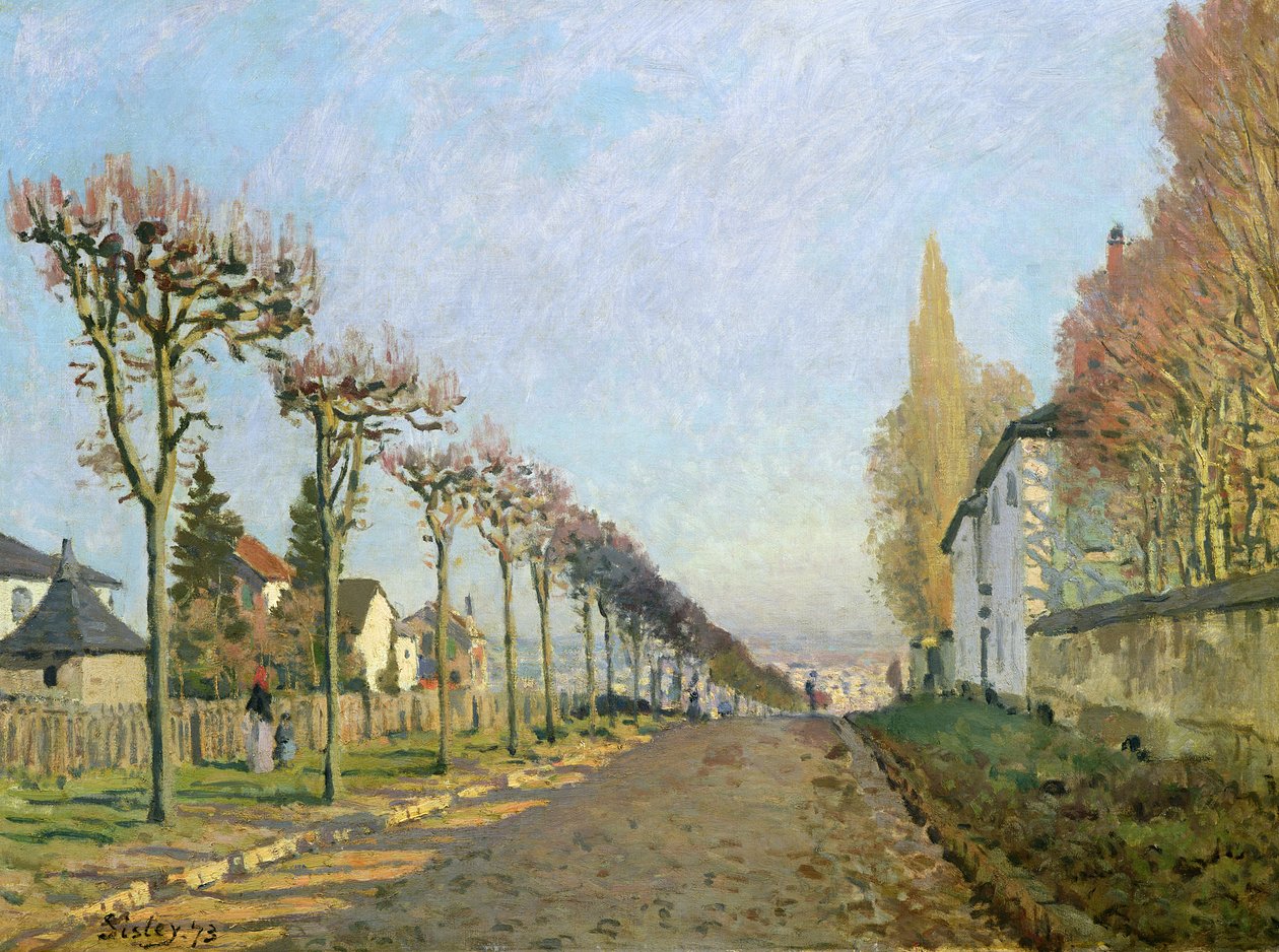 Rue de la Machine, Louveciennes, 1873 by Alfred Sisley