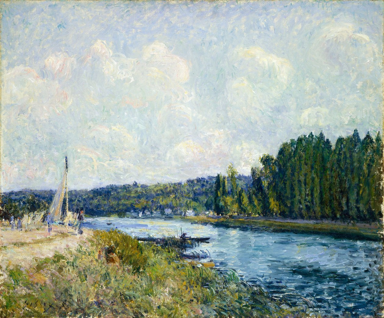 Oise Bankaları by Alfred Sisley