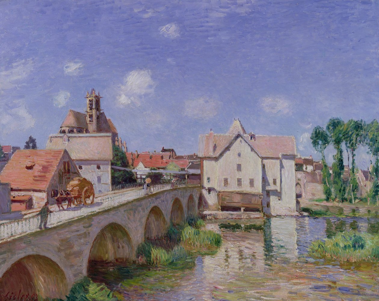 Moret Köprüsü, 1893 by Alfred Sisley
