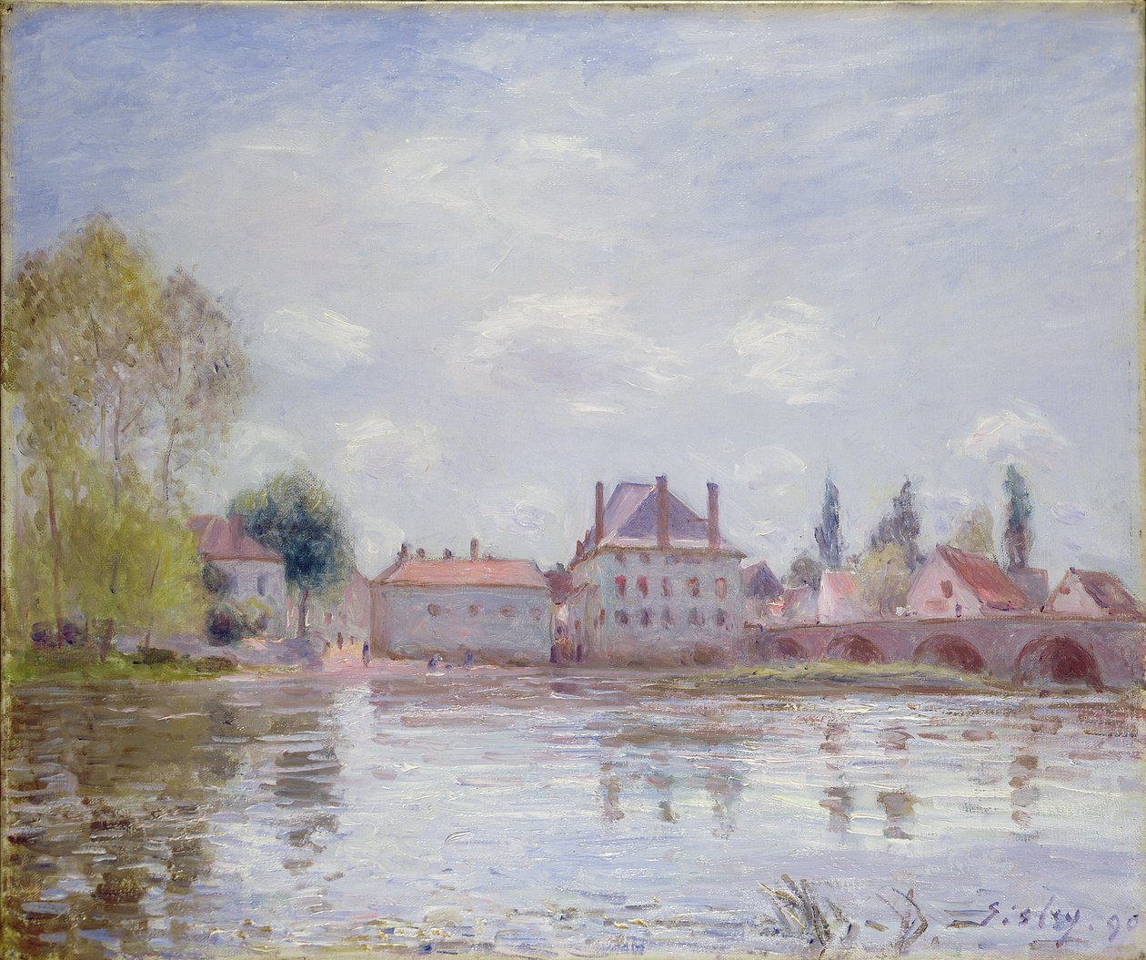 The Bridge at Moret-sur-Loing, 1890 by Alfred Sisley