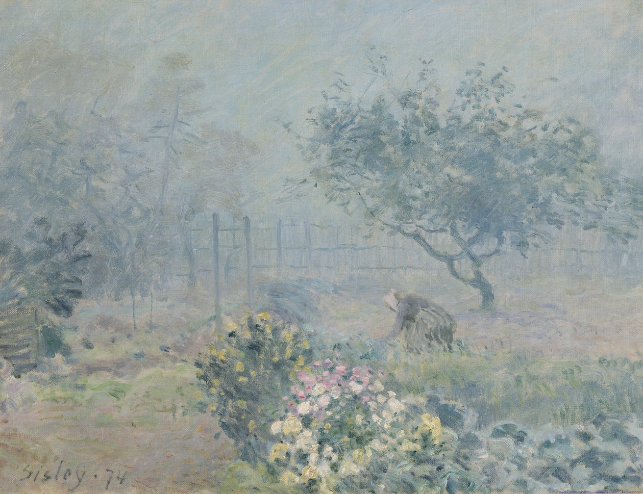 Sis, Voisins, 1874 by Alfred Sisley