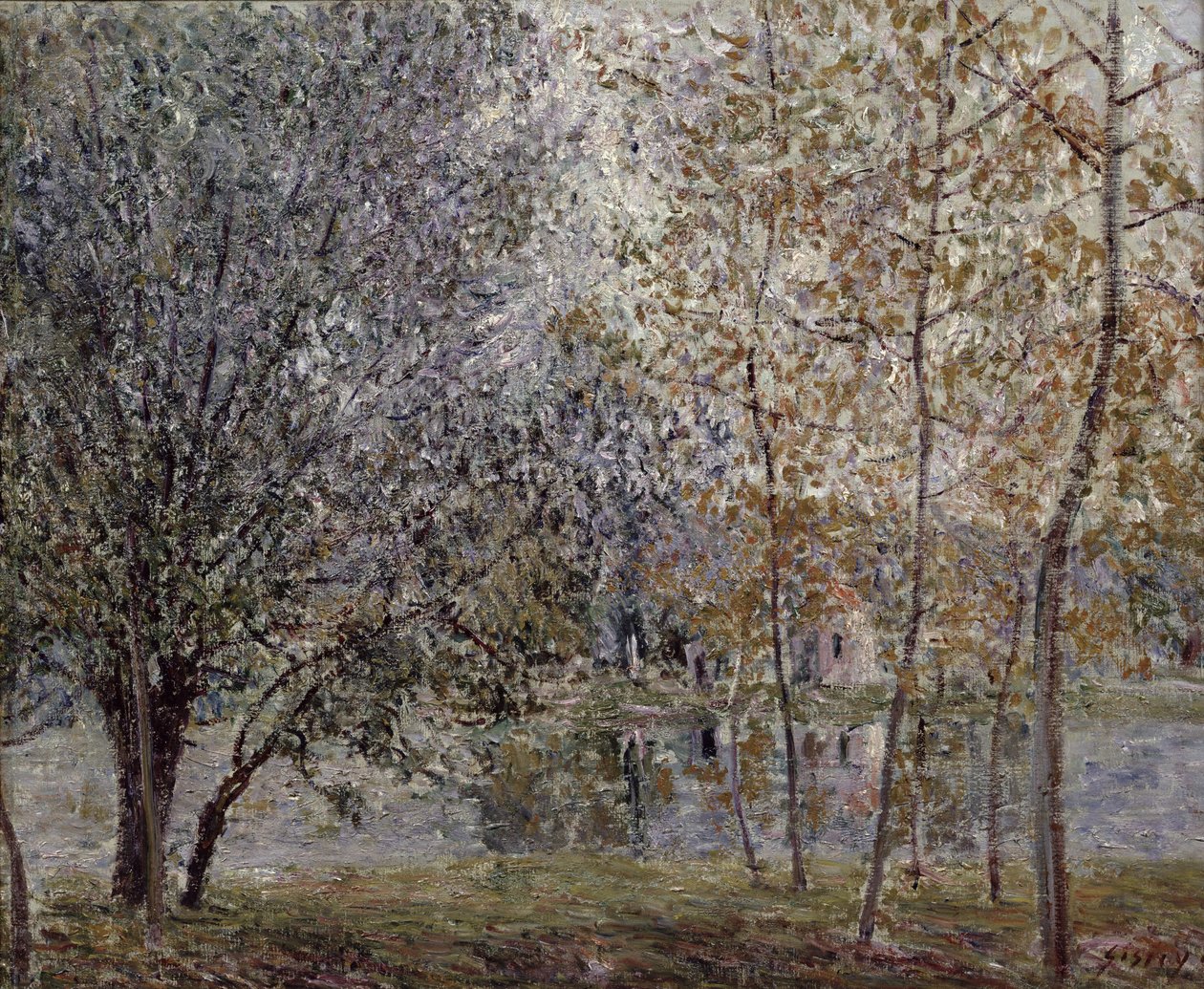 İlkbaharda Loing Kanalı, 1892 by Alfred Sisley
