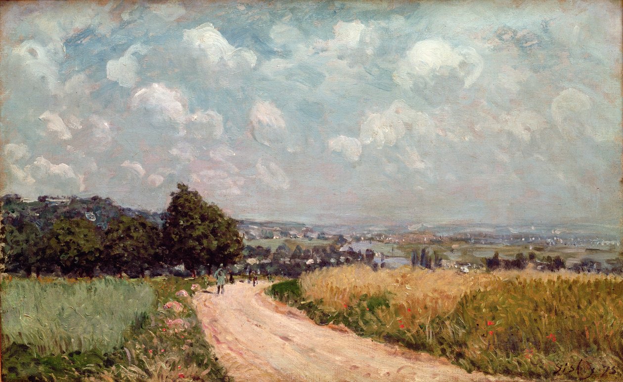 Dönüş Yolu veya Seine Manzarası, 1875 by Alfred Sisley