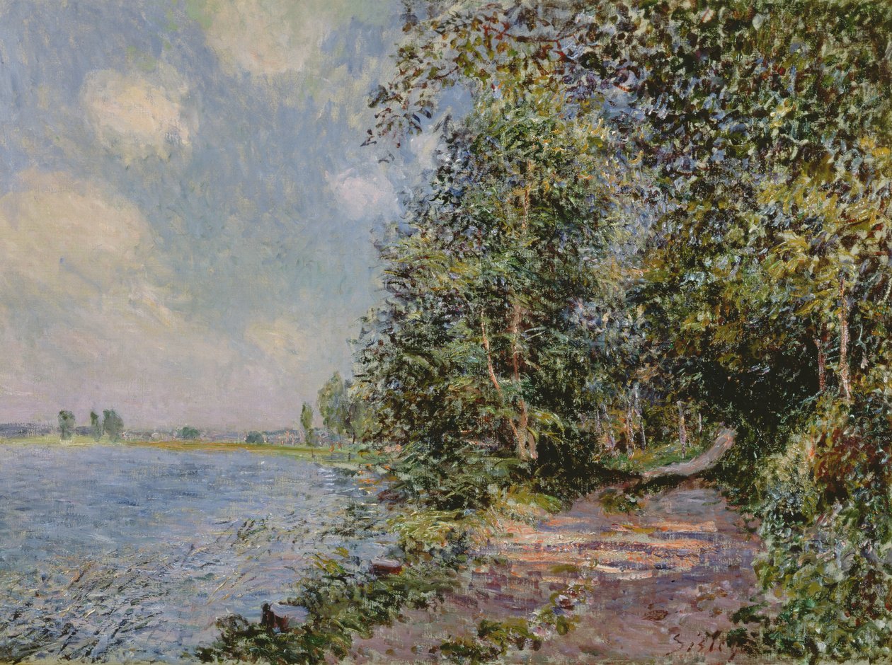 Veneux, Ağustos Öğleden Sonra, 1881 by Alfred Sisley