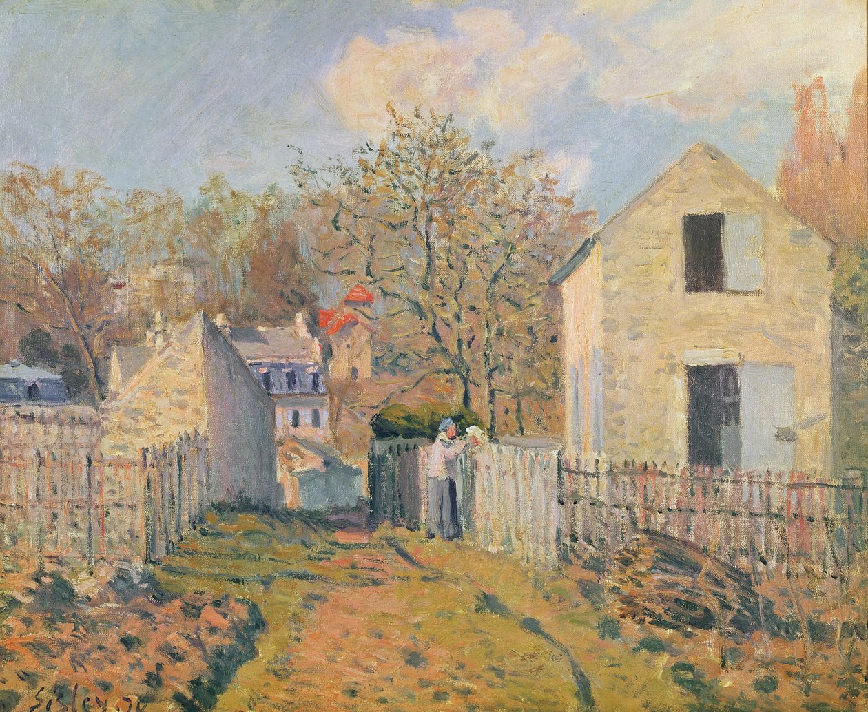 Village de Voisins, 1872  by Alfred Sisley