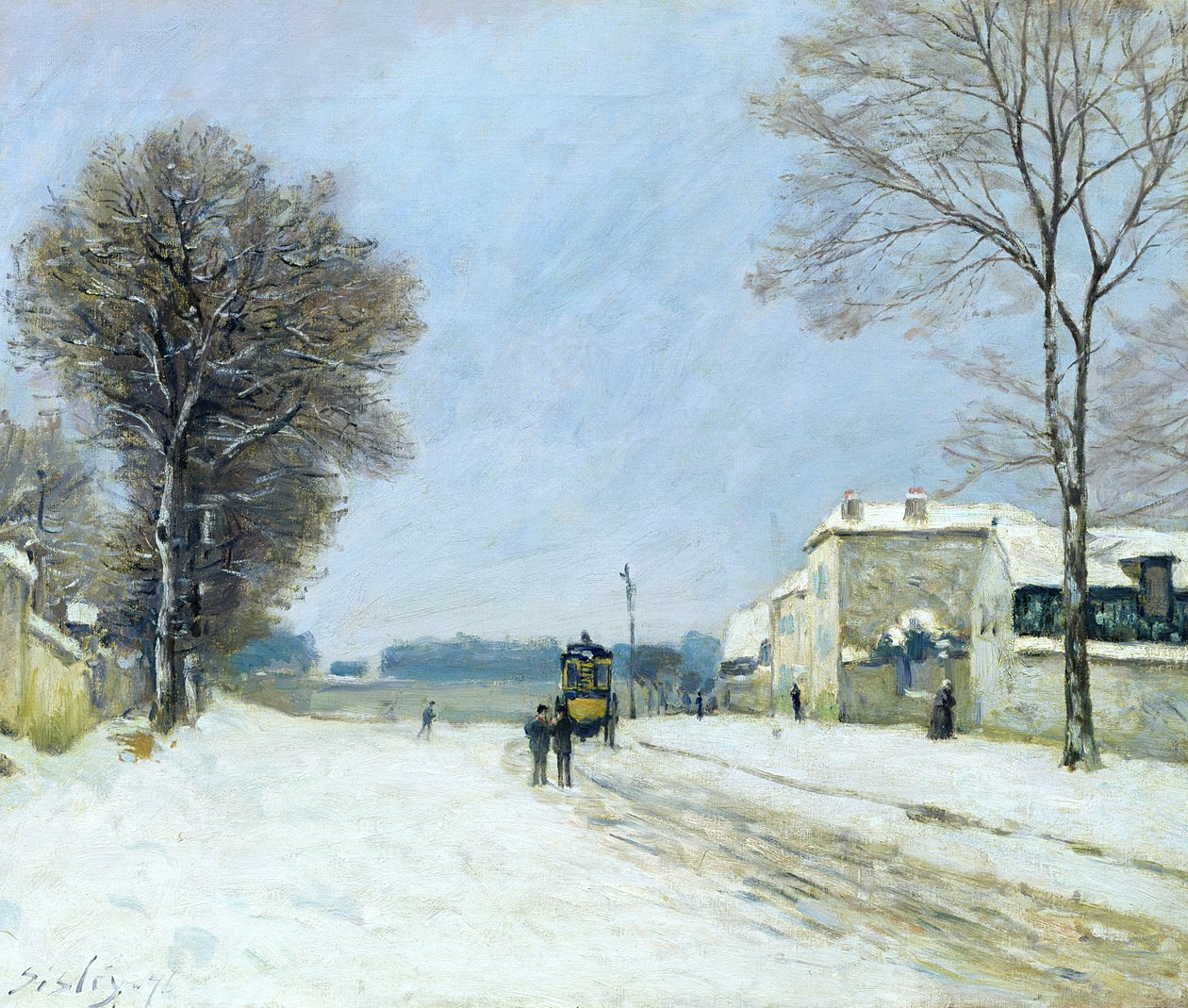 Kış, Kar Etkisi, 1876 by Alfred Sisley