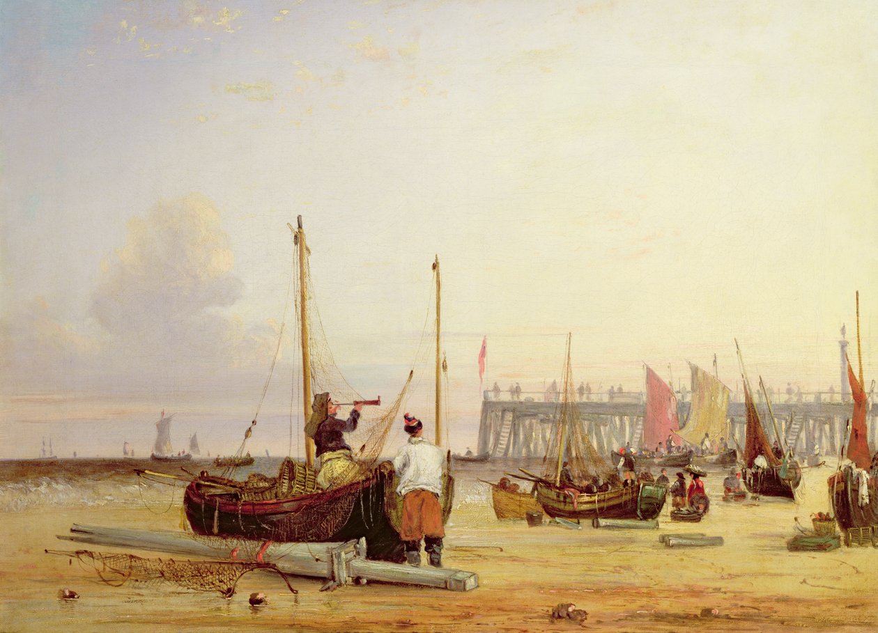 Yarmouth İskelesi, Wight Adası by Alfred Stannard