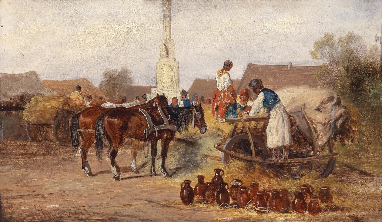 çömlek pazarında by Alfred Steinacker