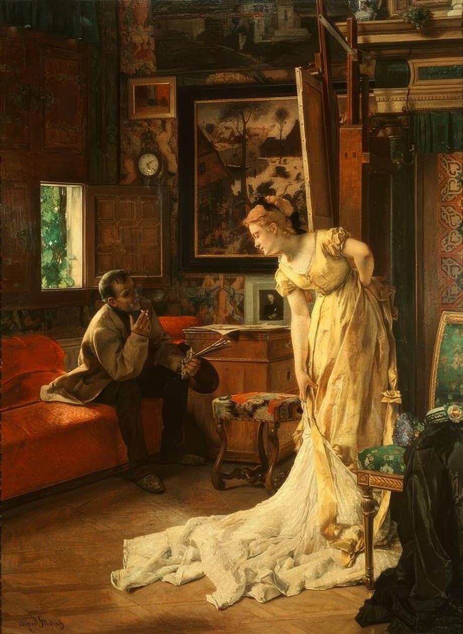 Stüdyo by Alfred Emile Stevens