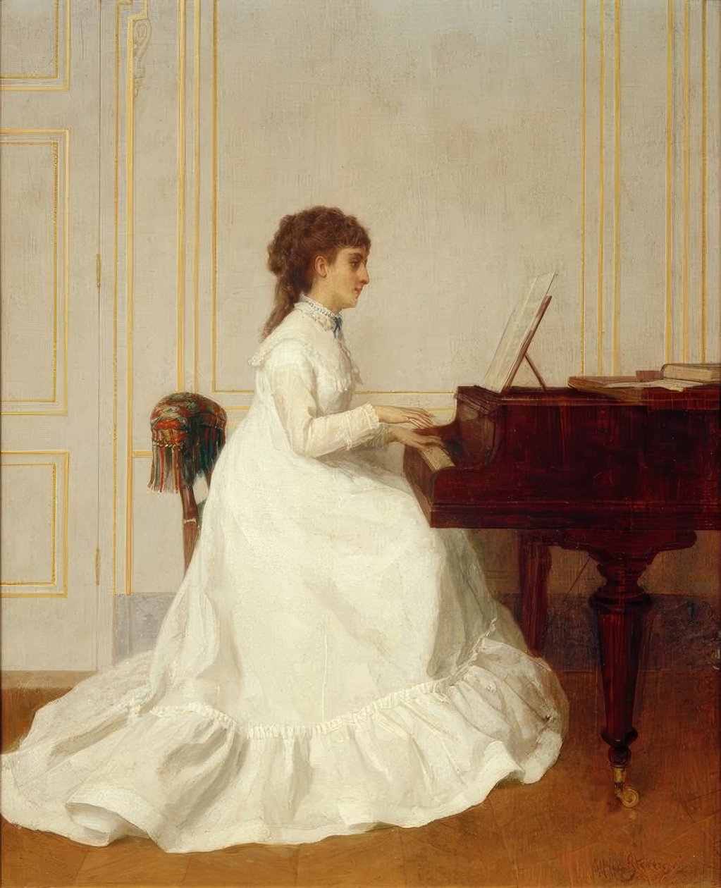 Piyanoda E. Gonzalès / Alfred Stevens