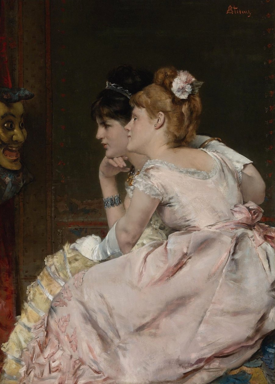 Japon Maskesi by Alfred Emile Stevens