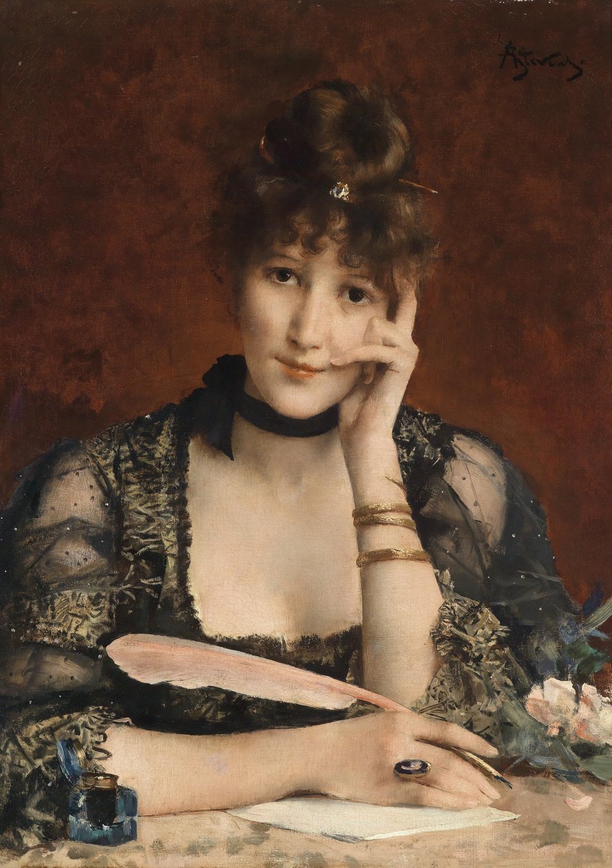 Mektup by Alfred Emile Stevens
