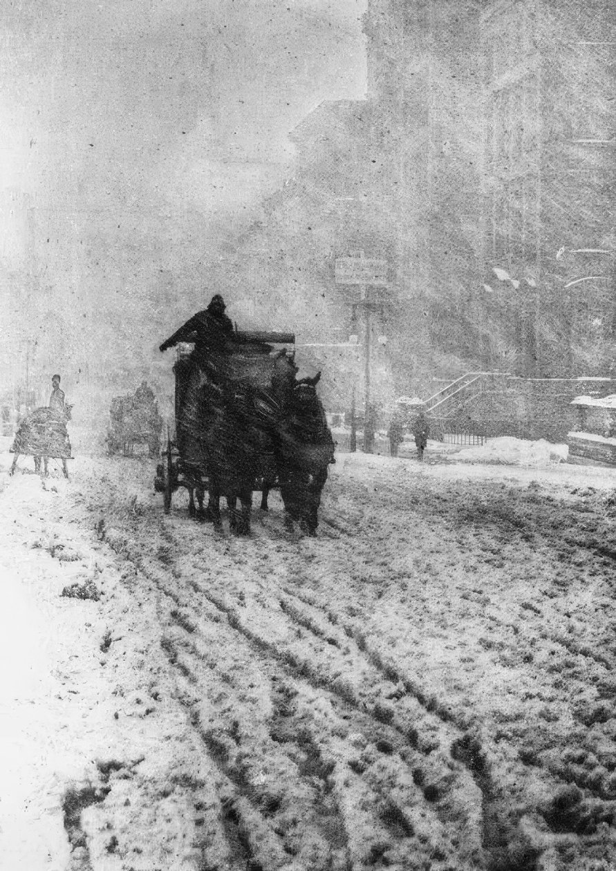 New York, Beşinci Cadde / Kar Fırtınası by Alfred Stieglitz
