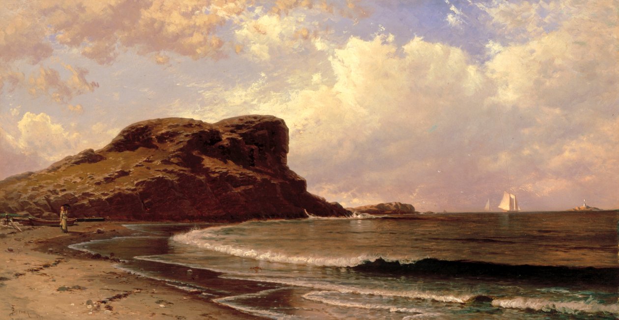 Kale Kayası, Nahant, Massachusetts by Alfred Thompson Bricher