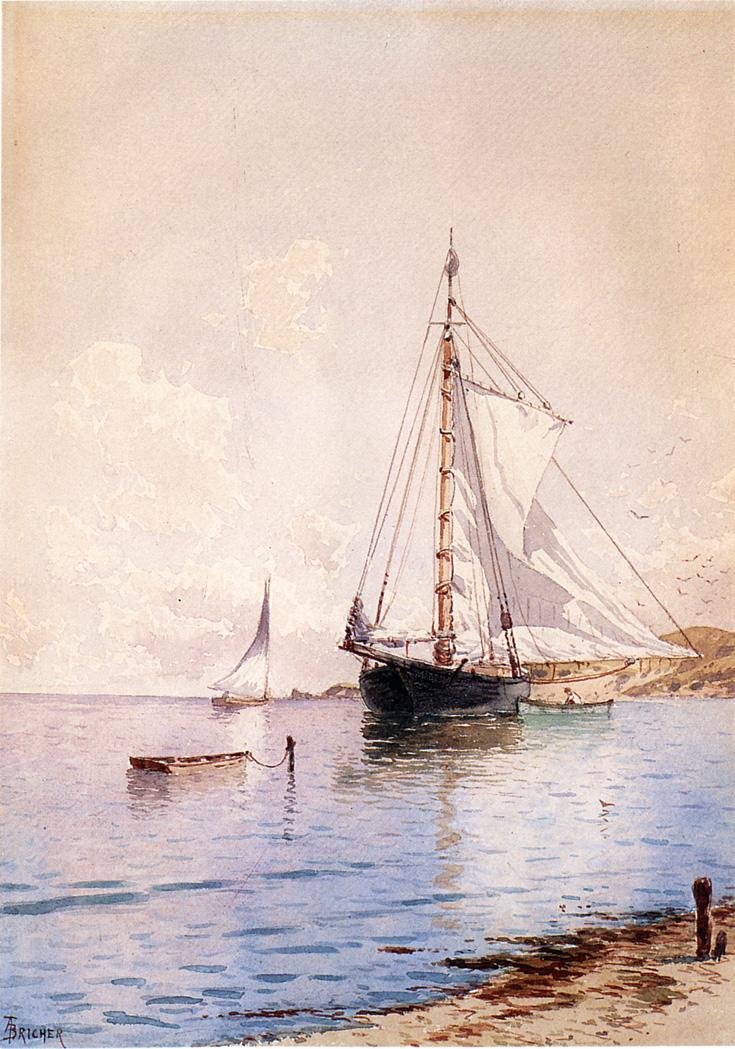 Ana Makineyi Çapada Kurutma by Alfred Thompson Bricher