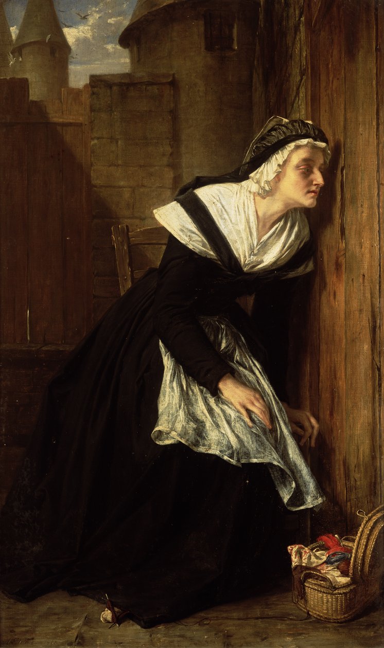 Marie Antoinette Tapınağın Hapishanesinde, 1861 by Alfred W. Elmore