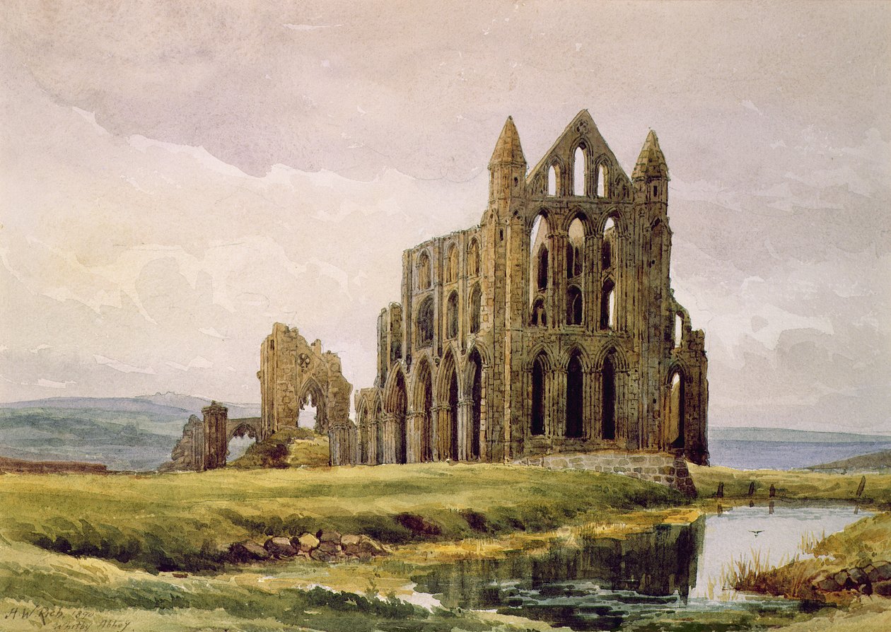 Whitby Manastırı by Alfred William Rich