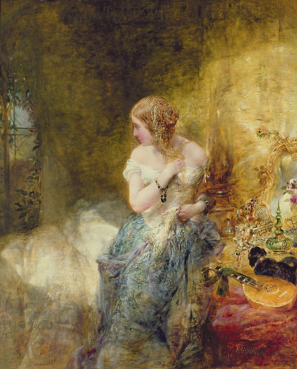 Boudoir, 1860 by Alfred Woolmer