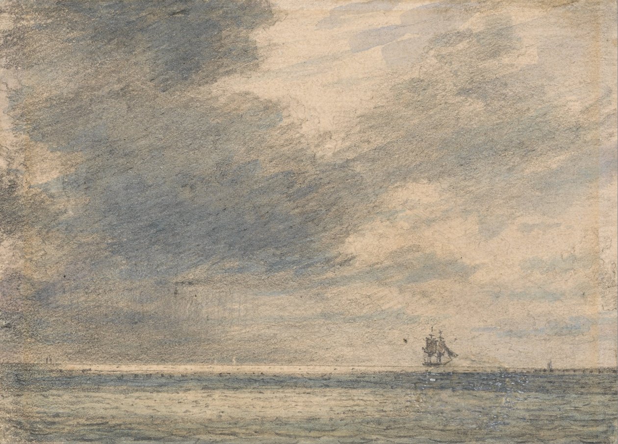 Denizde Akşam by Alfred Abram Constable