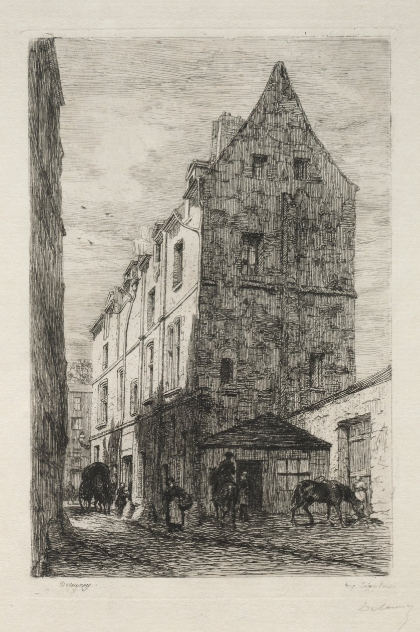 Beyaz Kraliçe olarak bilinen ev, Rue de Marmousets by Alfred Alexandre Delauney