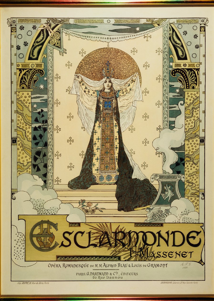 Esclarmonde, Jules Massenet'in operası (12 Mayıs 1842 - 13 Ağustos 1912) by Alfred Choubrac