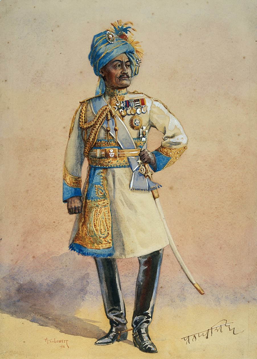 Sayın Tümgeneral H.H. Maharaja Sir Pratap Singh Bahadur, Binbaşı G.F. MacMunn, 1911