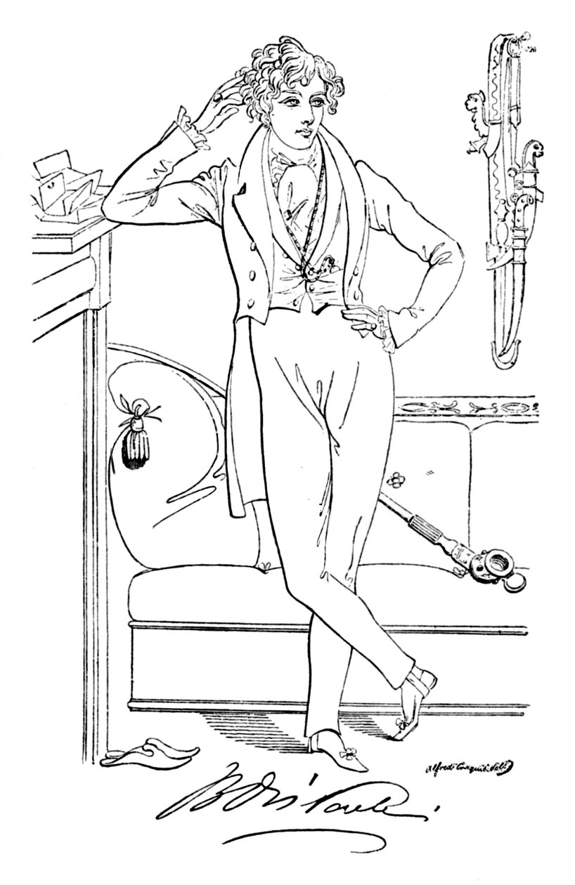 Benjamin Disraeli, c1835, 1904 by Alfred Crowquill
