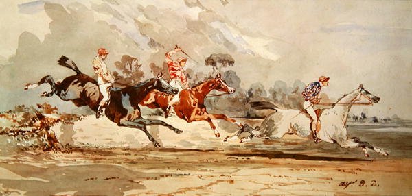 At Yarışı (kağıt üzerinde wc) by Alfred Dedreux