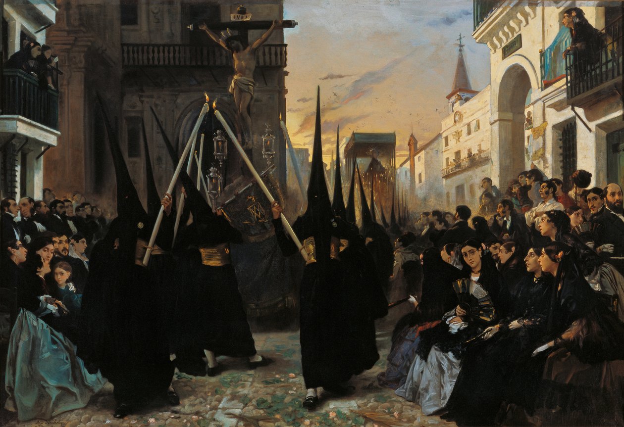 Cenova Caddesi boyunca alayı by Alfred Dehodencq