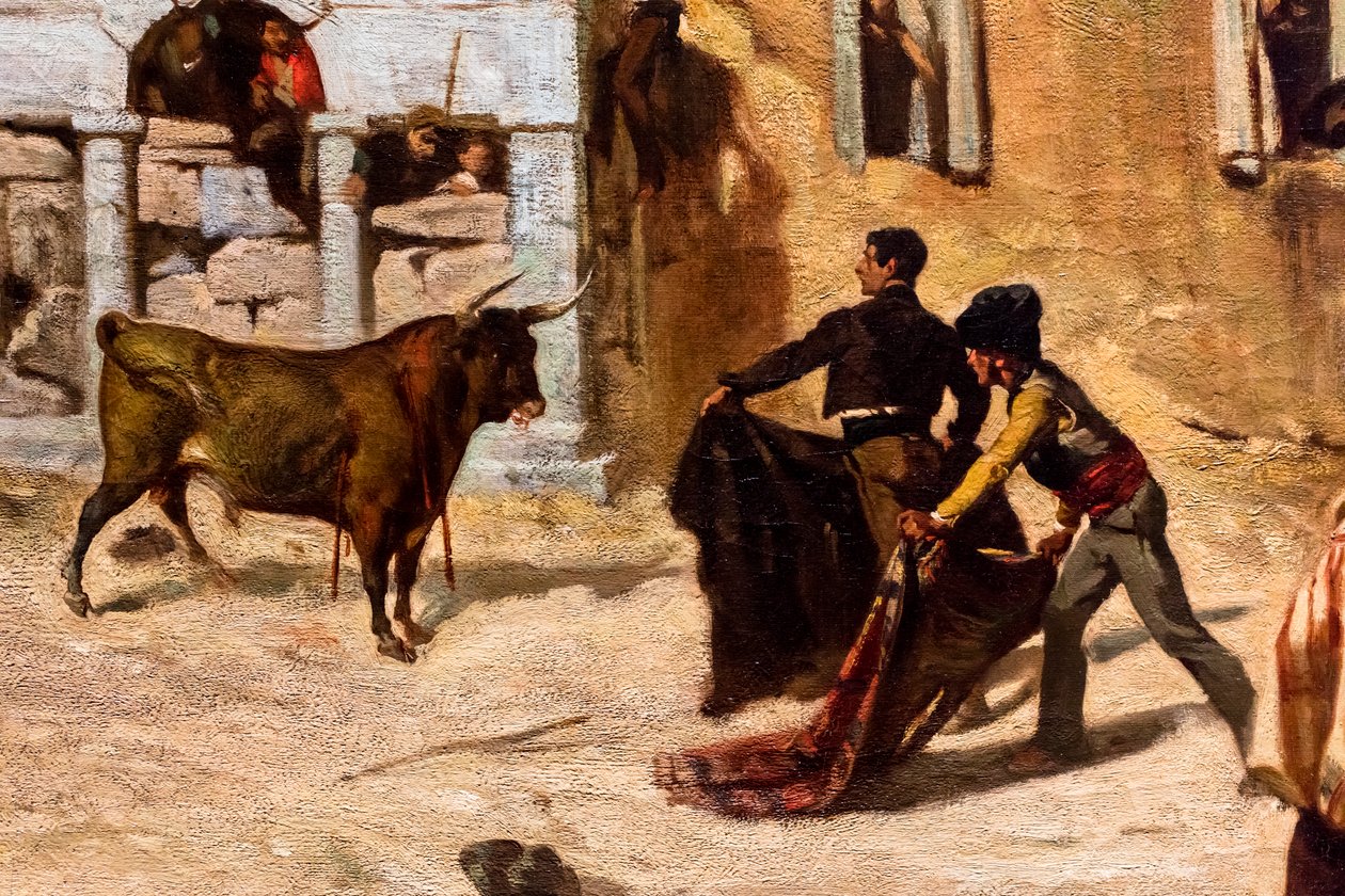Novillos Savaşı, detay by Alfred Dehodencq