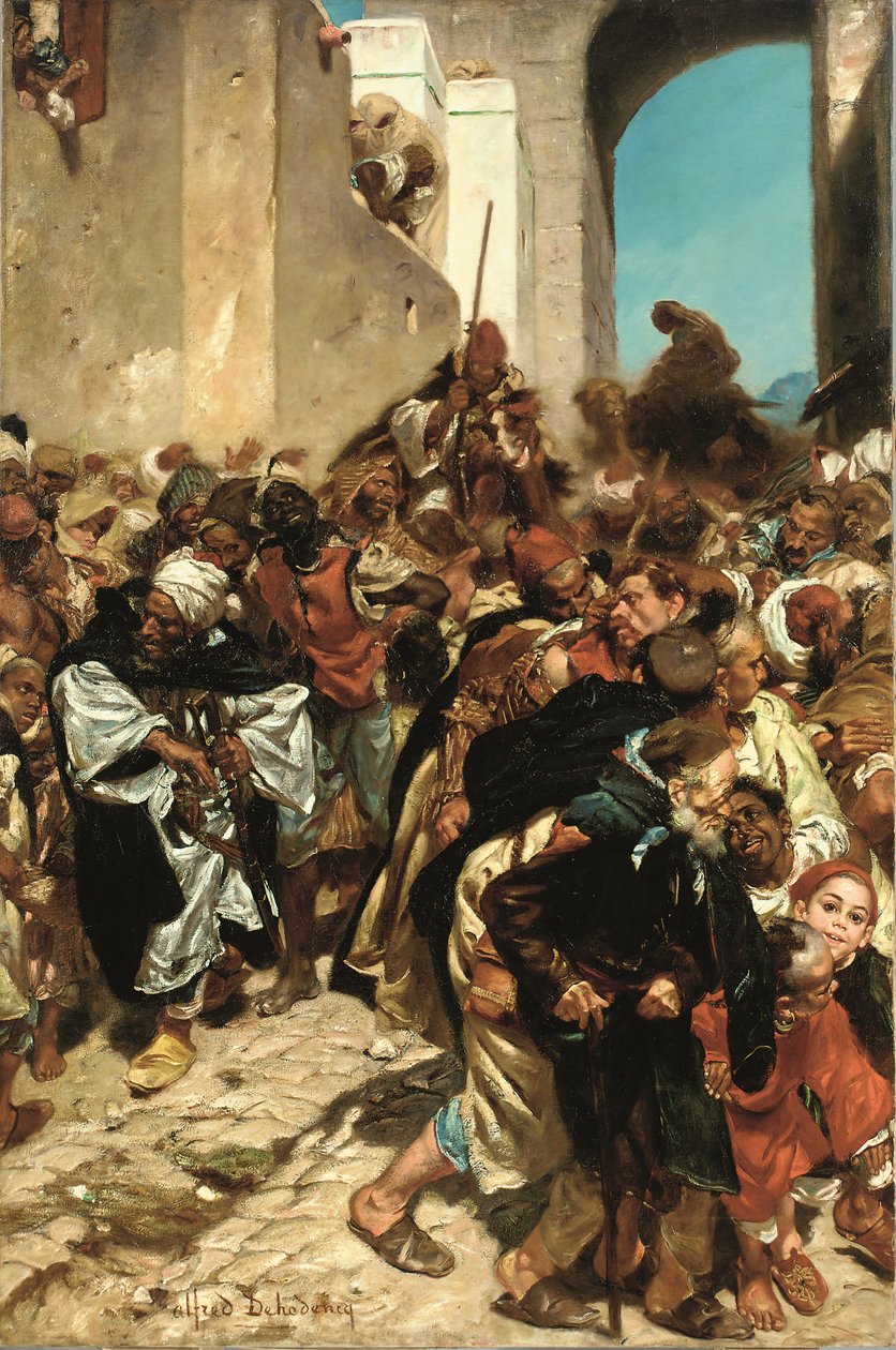 Faslı mahkumlar (tuval üzerine yağlı boya) by Alfred Dehodencq