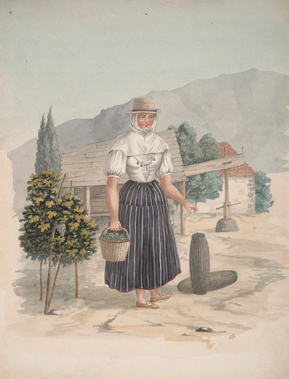 El Miradero'nun Kadını, Tenerife by Alfred Diston