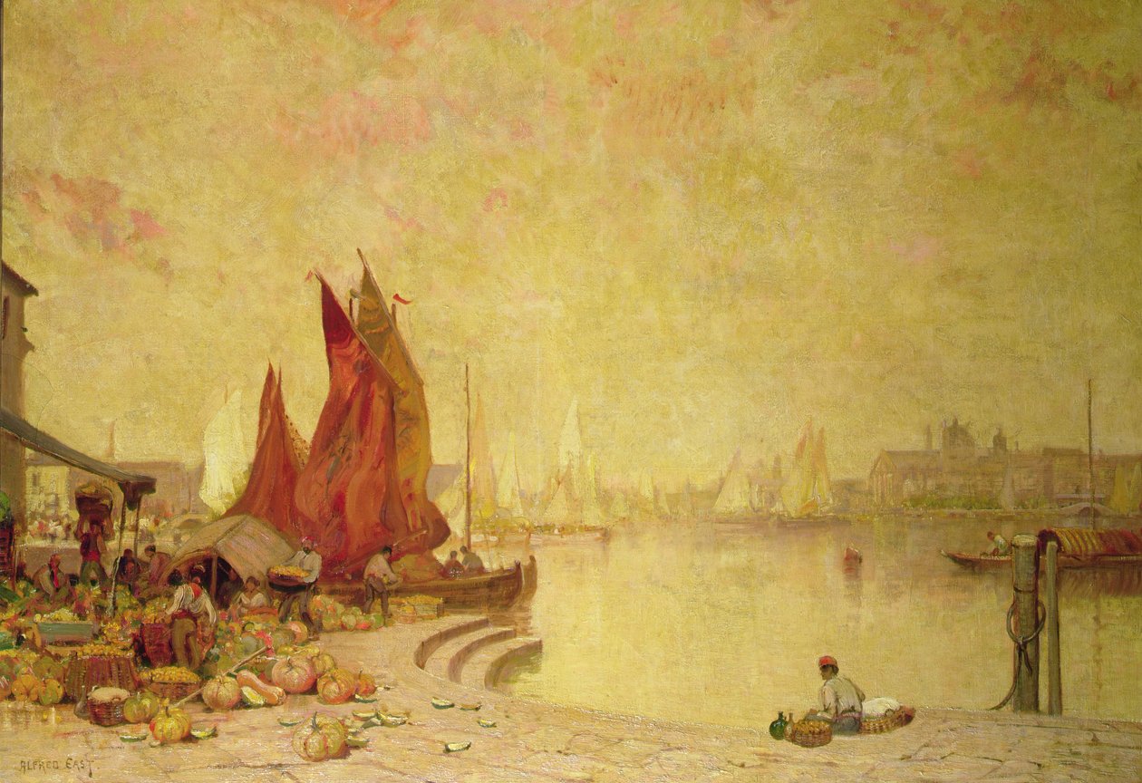 Venedik Rıhtımı by Alfred East