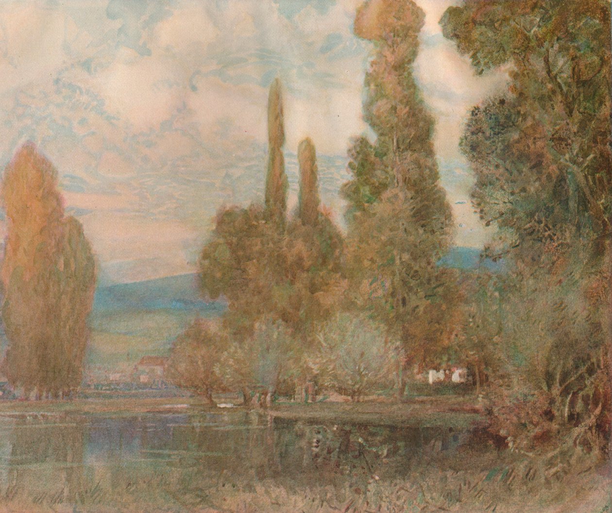 Gölün Kıyısında, c19. yüzyıl, 1911 by Alfred East