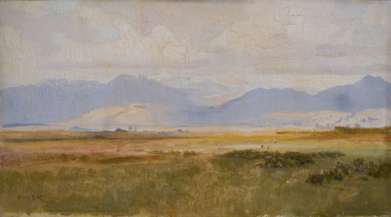 Harlech Körfezi, İlkbahar (resim) by Alfred East