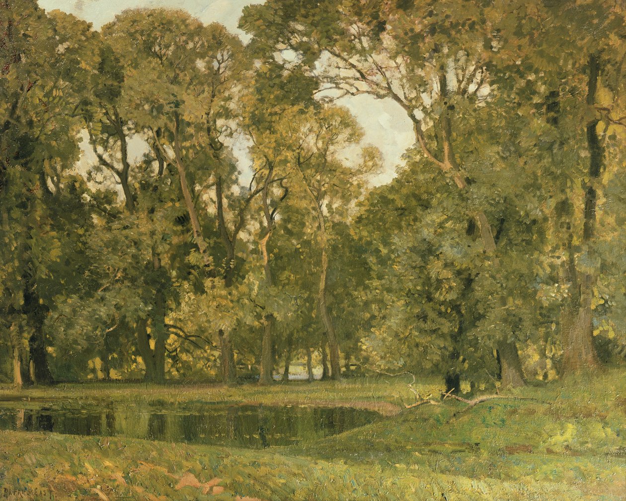 Yeşil Havuz by Alfred East