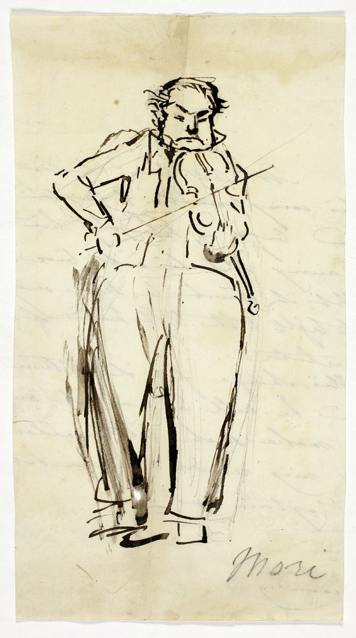 Nicolas Mori, Kemancı by Alfred Edward Chalon