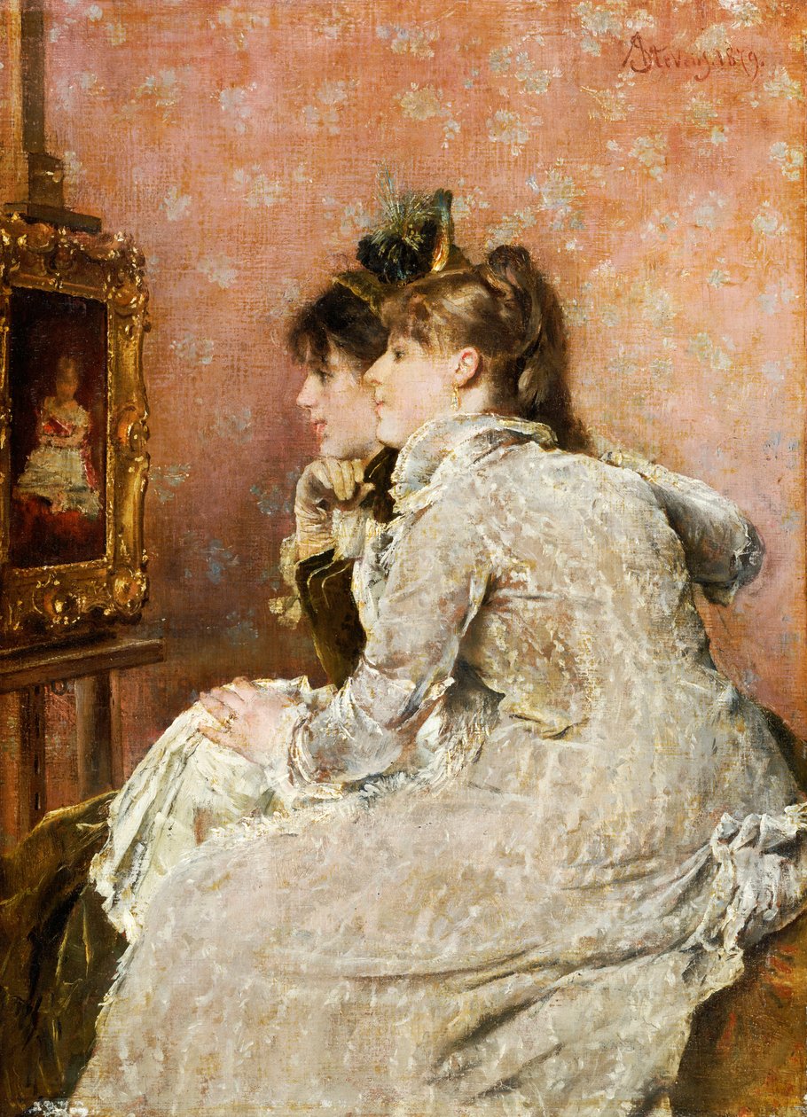 Portreye Hayranlık, 1879 by Alfred Emile Stevens