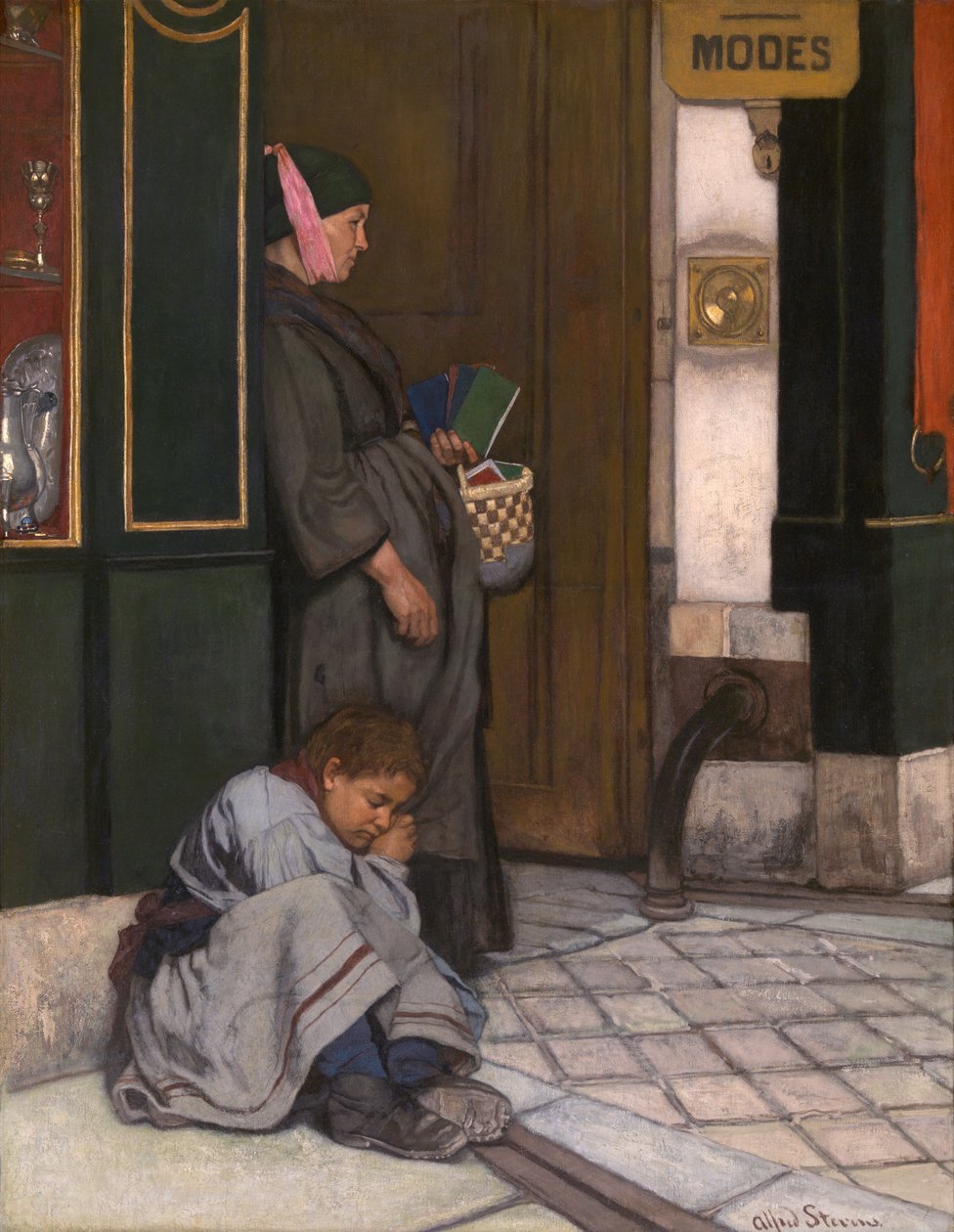 Dilencilik Hoşgörüldü (tuval üzerine yağlıboya) by Alfred Emile Stevens
