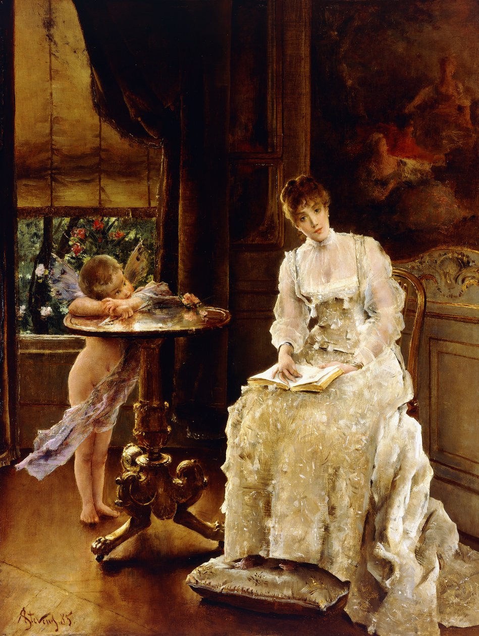 Aşkın Habercisi by Alfred Emile Stevens