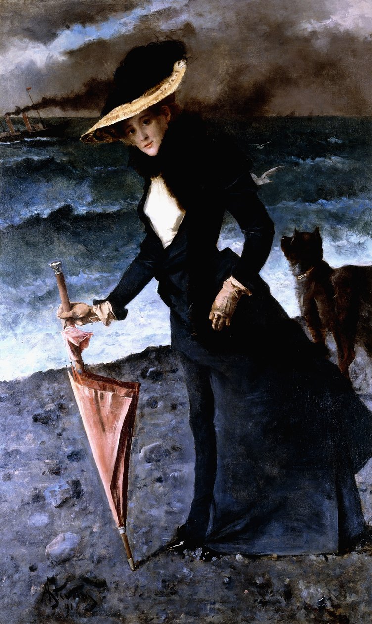 Fırtına, 1891 by Alfred Emile Stevens