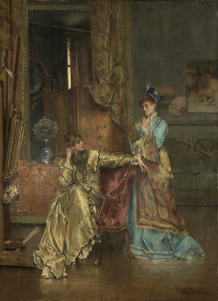 Ziyaret, c.1870 by Alfred Emile Stevens