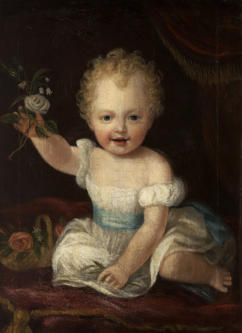 3. Lord de Tabley, İki Yaşında, c.1837 by Alfred Emile Stevens